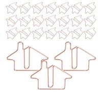 Alipis 50pcs Trombones en Acier Carbone Légers et Multi-usages de Maison pour Marque-pages à Domicile, Jolis Clips pour Documents et Extraits de Lecture