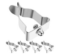 Alipis 5ensembles Clips de Fixation Acier Inoxydable pour Couvercles Lumière avec Vis pour Pose de Vitres de sous-Sol