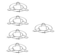 Alipis 5pièces Support De Cuisinière à Acier Inoxydable Rack Antidérapant Pour Casseroles Et Poêles Accessoire De Cuisine Pour Plaques à Induction Et Cuisinières à