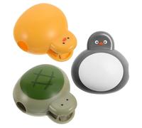 Alipis 6 Capuchons de Protection de Brosse à Dents en Plastique, Housse Anti-poussière pour Brosse à Dents Manuelle et Électrique, Animaux Cartoon Canard, Tortue et Pingouin, pour