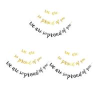 Alipis 6 Ensembles Bannière de Félicitations de Remise de Diplômes Décoration Graduation Design Élégant de Bannières Carton pour Événements Photographies