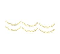 Alipis 6 Ensembles Drapeaux Pull Glitter We Will Décoration pour Mariages Retraites pour Intérieur Extérieur