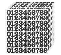 Alipis 6 Feuilles Autocollants Numérotés pour Casque de Sport Vinyle Auto-adhésif Étanche pour Football Hockey Baseball Softball Personnalisation Facile