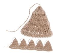 Alipis 6 Pièces Boho Rope Lamp Shade Nordic Hand-woven Pendant Light Cover Artistic Braided Lampshade For Living Bedroom Dining Ambiance