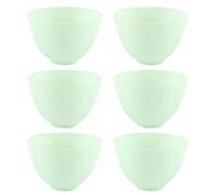 Alipis 6 Pièces Bol Silicone Moyen pour Masques Faciaux Bol Souple à Large Ouverture pour Mélange DIY de Soins Peau et Maquillage Outil de Beauté Réutilisable pour Application Facile