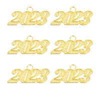 Alipis 6 Pièces Breloque de Remise de Diplôme 2023, Chapeau de Docteur Or | Pendentif Léger, Finition Brillante Texturée, Souvenir Délicat, pour Paquet, Décor de Fête et Loisirs Créatifs