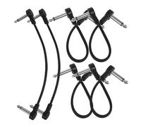 Alipis 6 pièces Câbles Instrument Guitare Noiseless Câble Patch Souple Jack pour Pédales Effets Transmission Sonore Claire et Stable Accessoires Guitaristes Portables et Faciles à