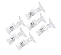 Alipis 6 Pièces Clip pour Aquarium à Fourrage Ventouse Réglable en PS | Maintient les Algues Sèches et Seaveggies, Installation Simple, Retrait Facile, pour Vitre D'aquarium