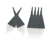 Alipis 6 Pièces Couverture De Bouteille De Vin Âgée Détenteur De L'argenterie du Festival Titulaire De Noël Bouteille pour La Fête De Noël Décoration De Vaisselle Feutrine Grey