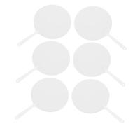 Alipis 6 Pièces Éventails Ronds Vides Double Face Pet Léger pour DIY Ventilateurs Portables à Main pour Décoration Église Mariages et Cérémonies Religieuses