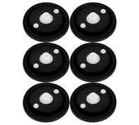 Alipis 6 Pièces Joint de Vanne à Impulsion, Membrane D’étanchéité | Silicone Noir, Pièce de Rechange pour Urinoir et Robinet Capteur, Usage Privé ou Public