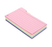 Alipis 6 pièces Lot de Blocs-notes Index Colorés Compactes Cartes de Notation Lignées Papier Épais pour Étudiants et Enseignants Prise de Notes et Études Faciles