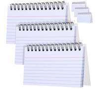 Alipis 6 pièces Lot de Carnets Index à Spirale Petits Cahiers Lignés Blancs Fiches Détachables pour Prise de Notes Scolaires et Professionnelles Compact et Facile à Transporter