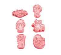 Alipis 6 Pièces moule à biscuits emporte-pièces d'halloween décor d'halloween moule bonbon halloween biscuit halloween mini s de type poussoir à bonbons ustensiles de cuisine