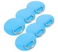 Alipis 6 Pièces Paddle Board D-Ring Patch PVC Stainless Steel Bungee Buckles for Kayaks Canoes and Inflatable Surfboards Quick Install Accessories for Paddle Holder