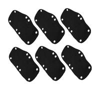 Alipis 6 Pièces Pads à Casque Dur Remplacement du Bande De Transpiration du Chapeau Bandeau Anti-Transpiration pour Casques De Soudage Doublure De Insert De Noir Polyester