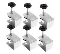 Alipis 6 Pièces Pinces C Acier Inoxydable pour Fixation Avant Tiroir Pince de Serrage Robuste pour Menuiserie et Installation de Façade de Tiroir Outil de Fixation pour Amélioration de