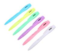 Alipis 6 pièces Stylo à Bille avec Horloge Digitale Intégrée et Minuterie Couleurs Assorties Stylo Écriture Précis pour Examens et Prise de Notes Robuste et Polyvalent pour École et