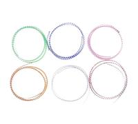 Alipis 6 rouleaux Ruban Adhésif Décoratif Strass Acrylique Multicolores pour Emballage Cadeau et Scrapbooking Autocollant et Brillant pour DIY Créatif