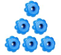 Alipis 6 Volants D'arrêt Bleus pour Vanne D'angle, Manivelles Universelles 6 Pièces, Poignées de Fermeture Résistantes et Pratiques pour Quincaillerie Industrielle