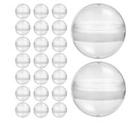 Alipis 60 Pièces Transparentes Rondes Boîtes Vides Plastique Clair Réutilisables pour Distributeurs Automatiques Stockage de Jouets Bonbons et Accessoires