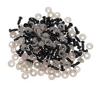 Alipis 600 pièces Yeux de Sécurité Noirs pour Peluches avec Rondelles Accessoires DIY pour Poupées Amigurumis et Animaux Peluche Yeux Plastiques pour Travaux Manuels