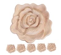 Alipis 6pièces Décoration De Salon Appliques Roses Motifs Floraux Relief Décalcomanies pour Murale Projet Transfert Décalcomanies Meubles Décor Intérieur Appliques Murales De Fleurs