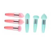 Alipis 6pièces Éponge à Maquillage Portable Pinceau Cosmétique Multi-usages Set De Accessoires Pour Fond De Teint Et Poudre Outil De Maquillage Sec Humide