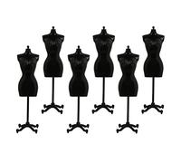 Alipis 6pièces Mannequin pour Stand Support pour Robe De Poupée Mini-Mannequin pour Exposition De Vêtements