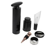 Alipis 6pièces Tire-Bouchon pour Vin Ensemble De Accessoires avec Bec Verseur Coffret Pratique pour Ouvrir Bouteilles Noir