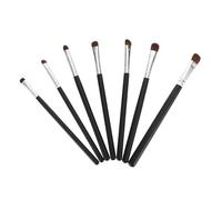Alipis 7 pièces Set de Pinceaux Yeux Poils Naturels pour Maquillage des Paupières Portable et Doux Kit Complet pour Maquillage Précis et Délicat