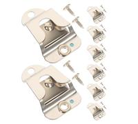 Alipis 8 Ensembles Lot de 8 Sets de Pinces de Fixation pour Microphone sans Fil Support D'autoradio en Métal avec Vis Accessoires de Radiocommunication Robustes pour Véhicule, Montage
