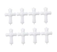 Alipis 8 Pièces Ballons Croisés Aluminium pour Baptême Célébrations Décoration Unique pour Anniversaire Shower Souvenirs Inoubliables