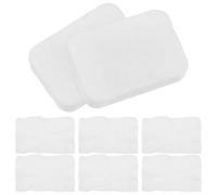 Alipis 8 Pièces de Disques de Coton Blanc en Coton Épais Motif Perlé pour Démaquillage et Soins Quotidiens du Visage Usage Humide