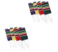 Alipis 8 Pièces Ensemble De Bouteille De Vin Mexicain Poncho De Pluie Ponchos Décorations Mexicaines Décor De Fête Mexicaine Couverture De Bouteille De Bière Couverture De Poncho De