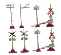 Alipis 8 pièces Feux de Signalisation Miniature pour Modélisme Ferroviaire Accessoires DIY pour Décoration de Table Sable Jouets Train pour Familles et Projets Créatifs