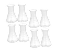Alipis 8 Pièces Flacons Erlenmeyer Plastique avec Col Étroit Gradués Réutilisables pour Laboratoire et Expériences Scientifiques
