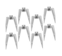 Alipis 8 Pièces Fourches à Rôtir Acier Inoxydable pour Viande et Poulet Accessoires de Barbecue pour Friteuse à Air et Four avec Vis pour Repas Famille et Grillage de Poisson