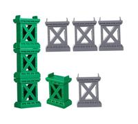 Alipis 8 Pièces Piliers de Pont de Train de Accessoires de Support Ponts Décoratifs pour Trains Améliorez la Stabilité des Pistes pour Décoration de Bureau