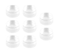 Alipis 8 pièces Tampons Manucure Silicone pour Nail Art DIY Têtes Transparentes pour Création Rapide et Facile de Designs Personnalisés