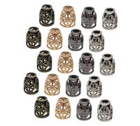 Alipis 80 pièces Cord Stopper Métal Multifonction pour Cordon de Sac Vêtement Chapeau Accessoires Pratiques et Décoratifs pour DIY Bouchon Cordon Portable et Facile à Utiliser Argent Or