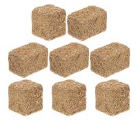 Alipis 8pièces Mini Meules De Foin Décoratives pour Décoration De Jardin Accessoires De Ferme Rustique pour Miniatures Et