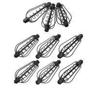 Alipis 9 pièces Set de Cages à Appâts Métalliques pour Carpe Poids Lanceur à Ressort Européen pour Lancer Précis Accessoire de Fixation Appâts pour Extérieur