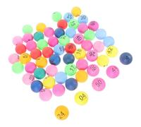 Alipis 90 pièces Boules Numérotées pour Tombola Balles Loto Colorées Transparentes Lot de Boules Jeu Numérotées pour Fête et Divertissement