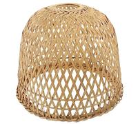 Alipis Abat-Jour En Osier Bambou Tissé Lustre Abat-Jour Rotin Suspension Couvertures Pour Plafond Suspension Lampe Lampadaire 21 Cm