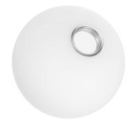 Alipis Abat-jour Globe en Verre Dépoli 200 Mm, Douille E27 Filetage Complet, Couleur Blanc Lait, Cache-ampoule Sphérique pour Plafonniers et Lampes Suspendues, Remplacement Luminaire