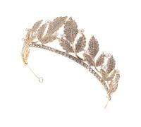 Alipis Accessoire de Coiffure pour Mariée Diadème Forme de Couronne de Mariage avec Strass pour Bals de Promo Fêtes Anniversaire