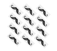 Alipis Accessoire de Moustache Noir en Pp, Protège-barbe Autocollant pour Épilation Nez Homme, 100pcs pour Décoration et Diy, Élimine Poils et Saletés Nez