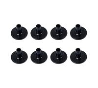Alipis Accessoire de Remplacement Solide Manchons Noirs en Plastique Ensemble de 8 pour Pieds de Cymbales Adapté la Plupart des Supports de Cymbales