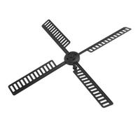 Alipis Accessoires à Placer en Moulin Vent de Plastique pour Jardin à Noir Pales D'éolienne Rotatives, Fourniture Facile Ambiance Estivale pour Éoliennes Extérieure